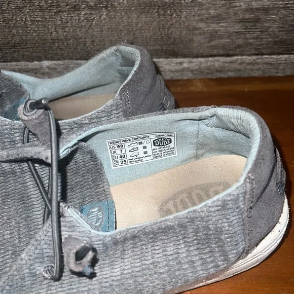 Hey Dude Gray Women’s Loafers - Picture 2 of 5